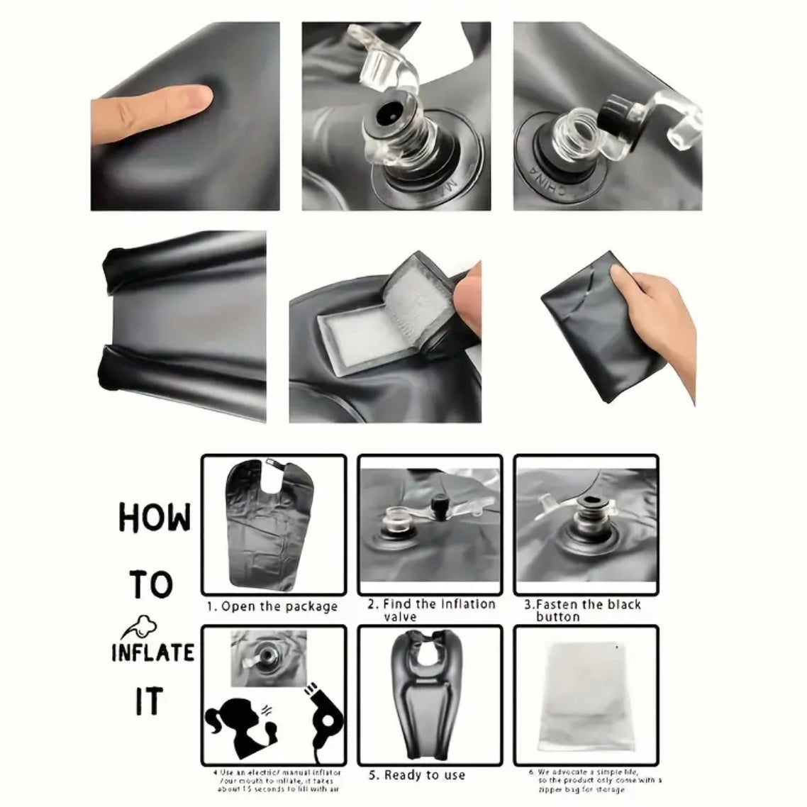 Inflatable Shampoo Pillow