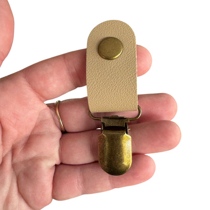 Leather Tubie Clip / Handbag Accessory