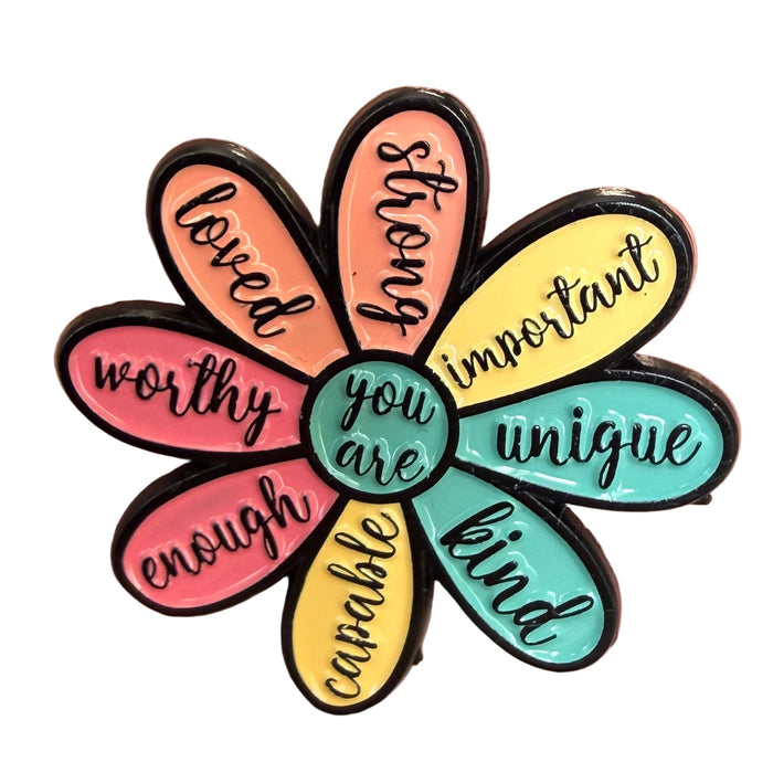 ‘You Are’ Encouragement Daisy Pin