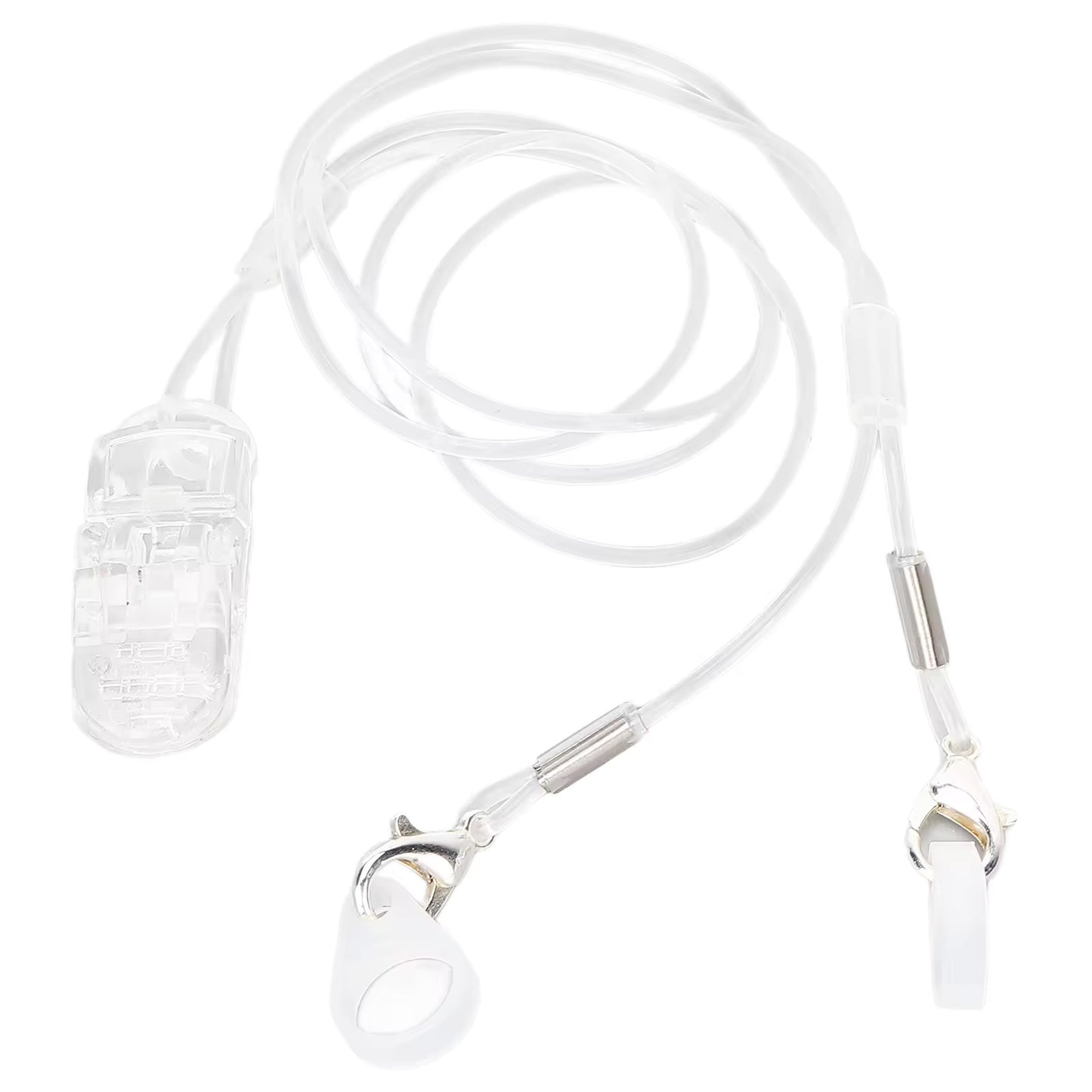 Hearing Aid Safety Clips — Transparent