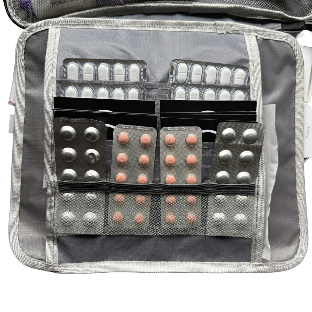 Extra Large Medication Travel Pouch