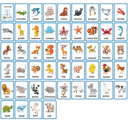 Communication Cards — Animals