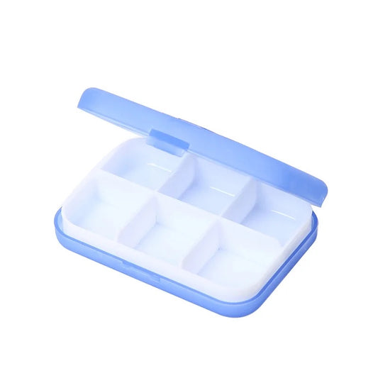 Medication Travel Container - 6 compartments