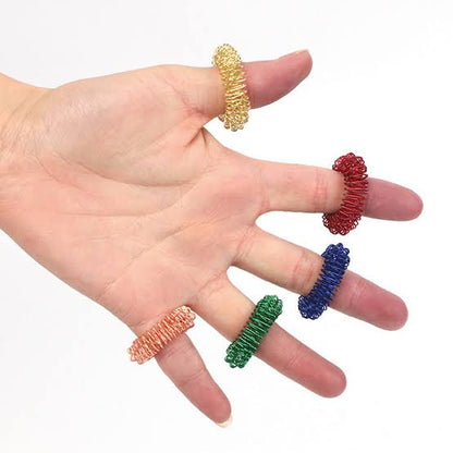 Coloured Acupuncture Pressure and Sensory Relief Ring