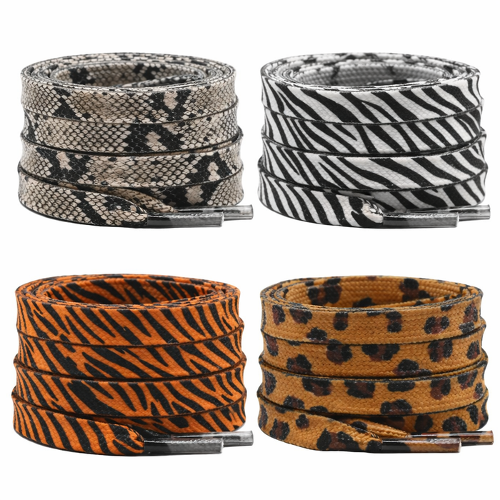 Animal Print Elastic Shoelaces