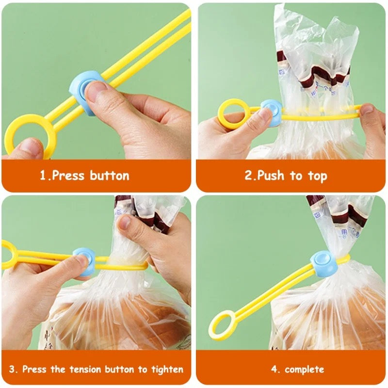 Silicone Bag Tie (with loop)