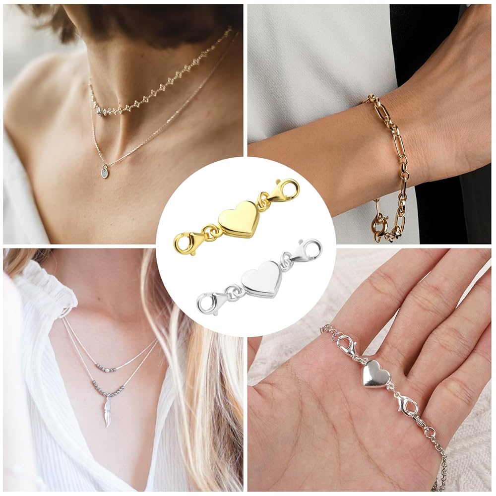 Jewellery Clasp - Magnetic Heart