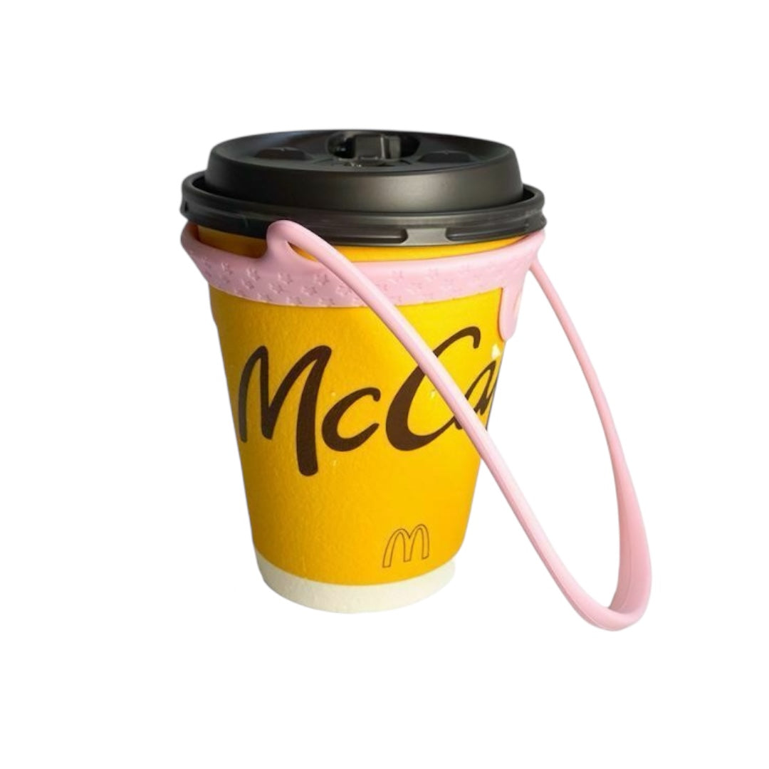 Silicone Drink Carrier Strap with Straw