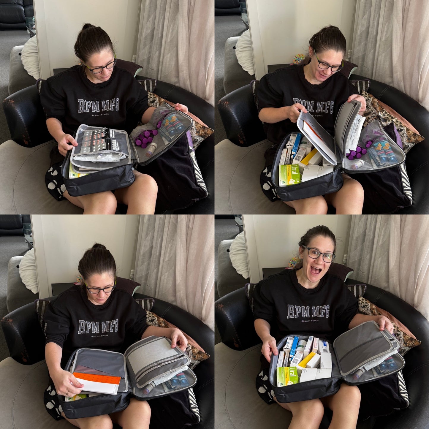 Extra Large Medication Travel Pouch