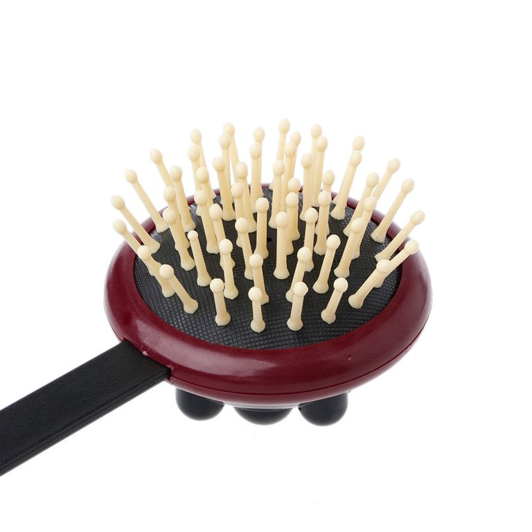 Long Handle all-in-one: Hair Brush, Lotion Applicator + Massager