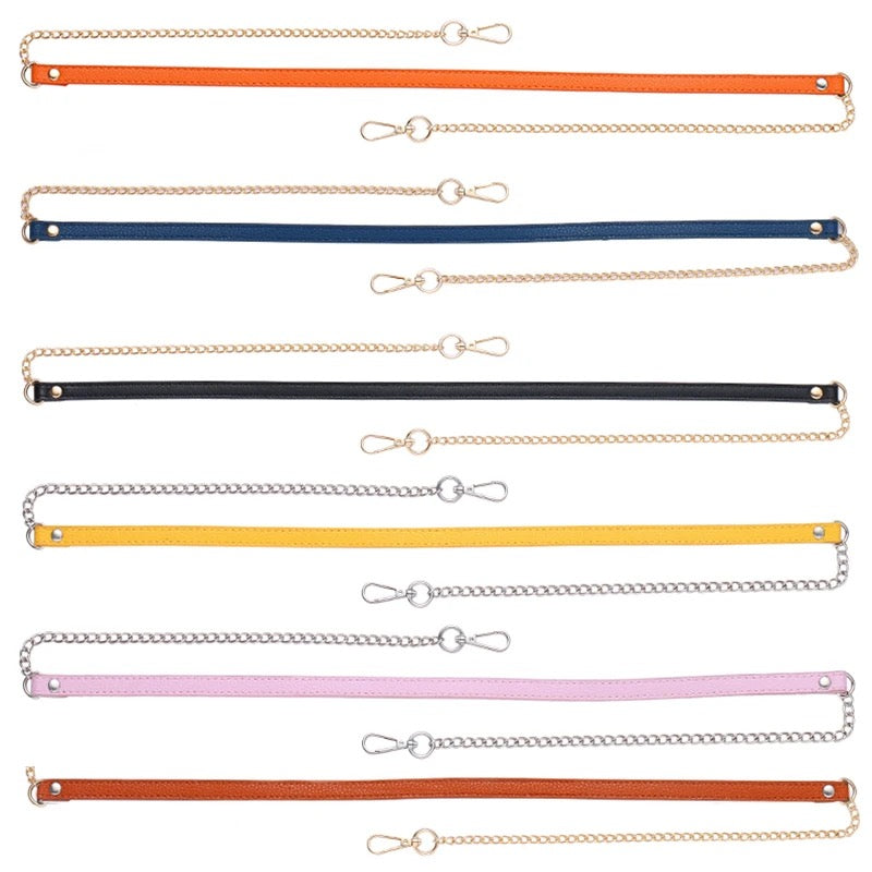 Bag Straps — Leatherette + Chain