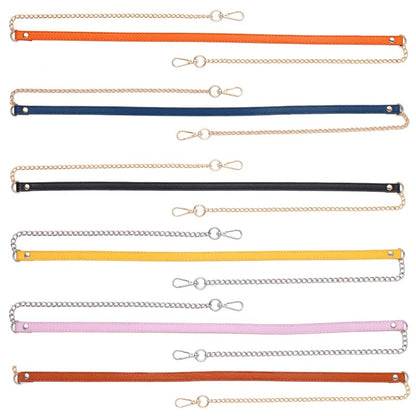 Bag Straps — Leatherette + Chain