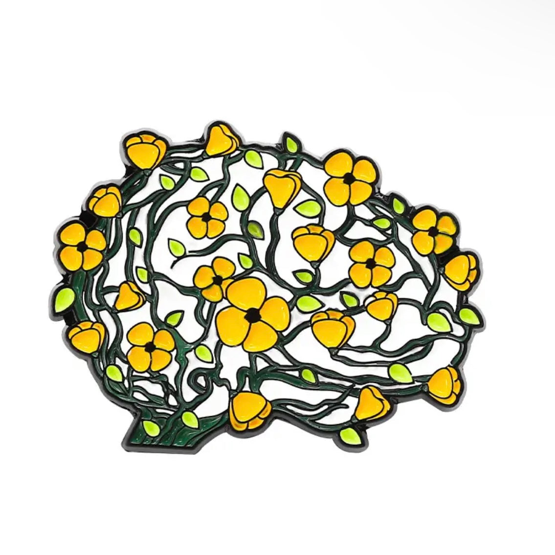 Pin — ‘Brain’ (floral)