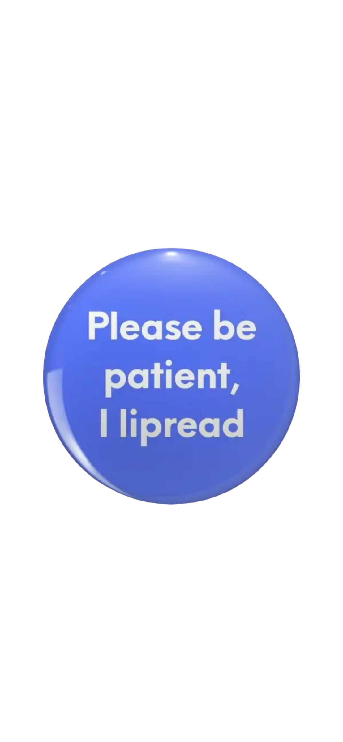 Pin Series — ‘Deaf / Hard of Hearing — Lip Reading’