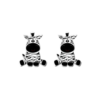 Zebra Stud Earrings - 3 Styles