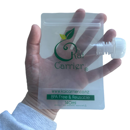 Kai Carrier 140ml Pouch — Feeding Tube Attachment Version