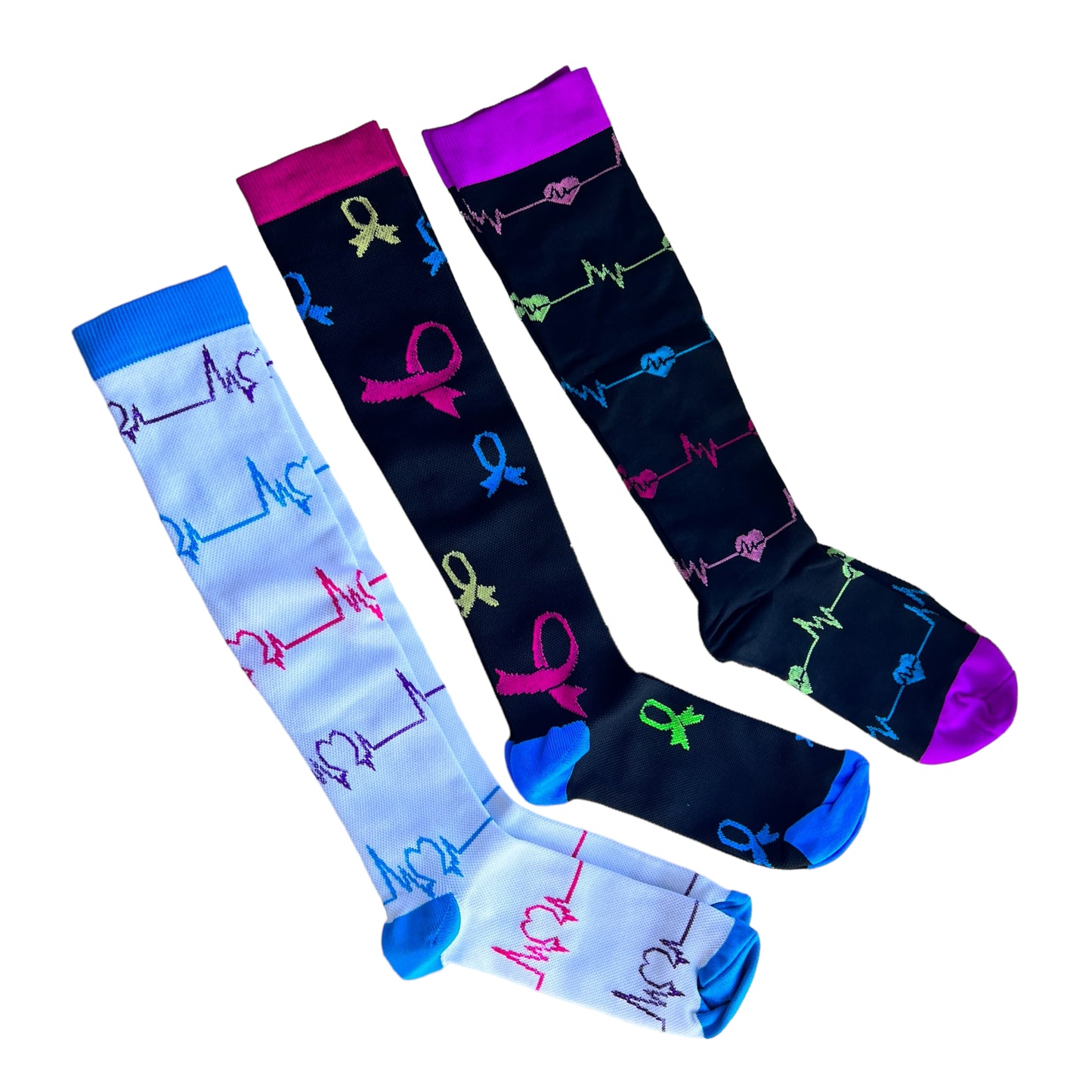 Nursing Compression Socks - Patterned