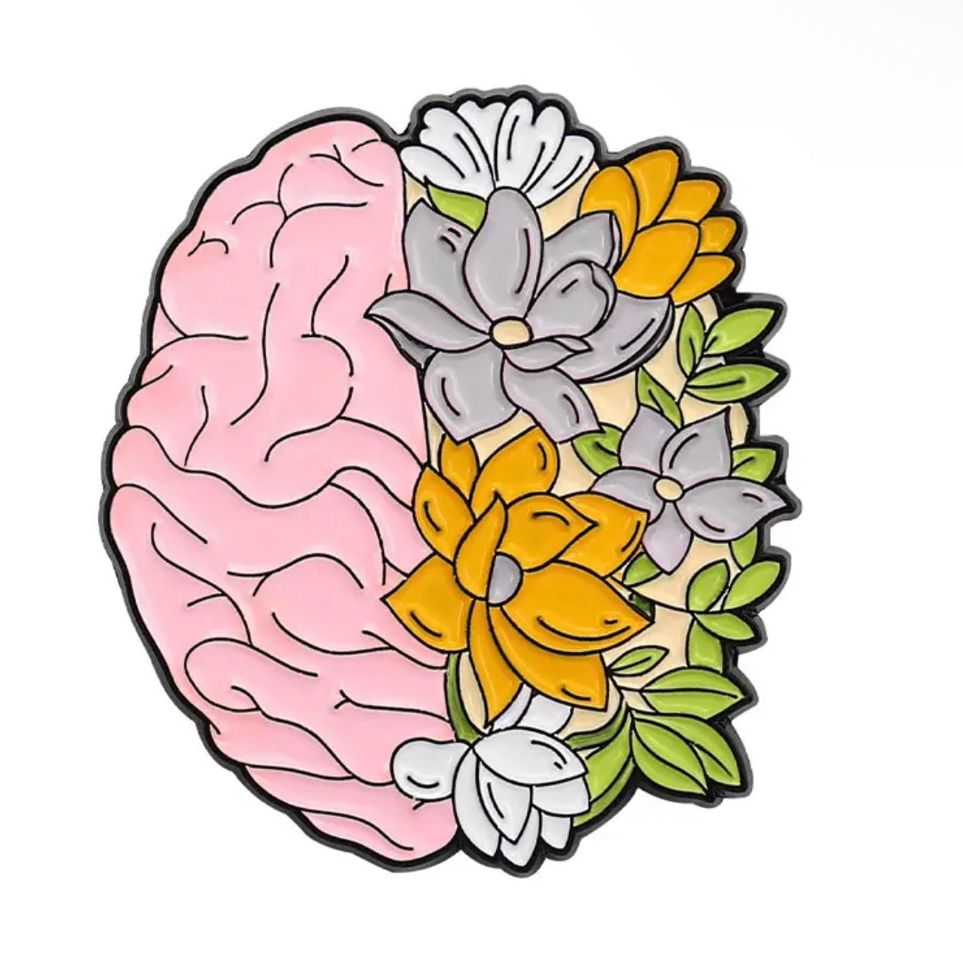 Pin — Brain Health (floral)