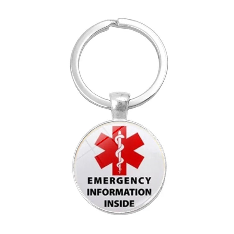 Keyring — Emergency Information Inside