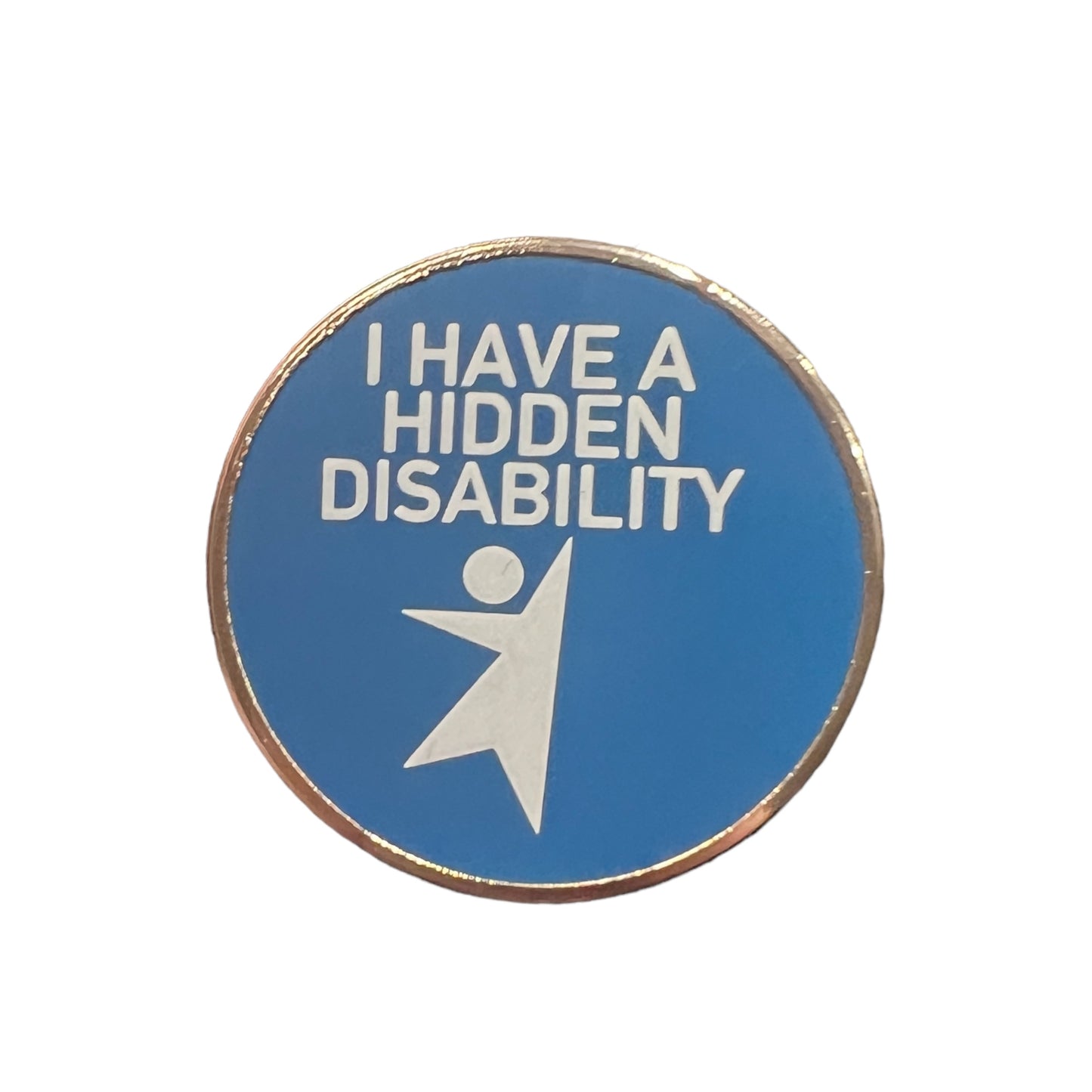 Pin — ‘I have a hidden disability’ (blue)