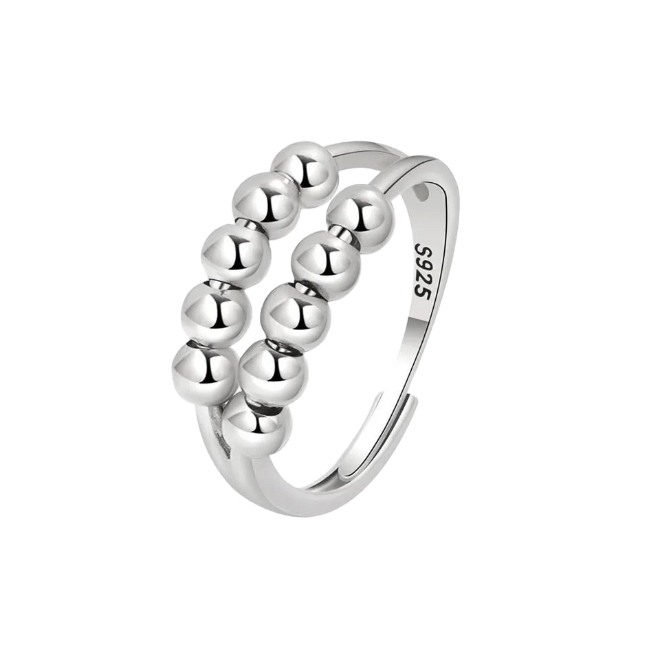 Sterling Silver Fidget Ring (Adjustable)