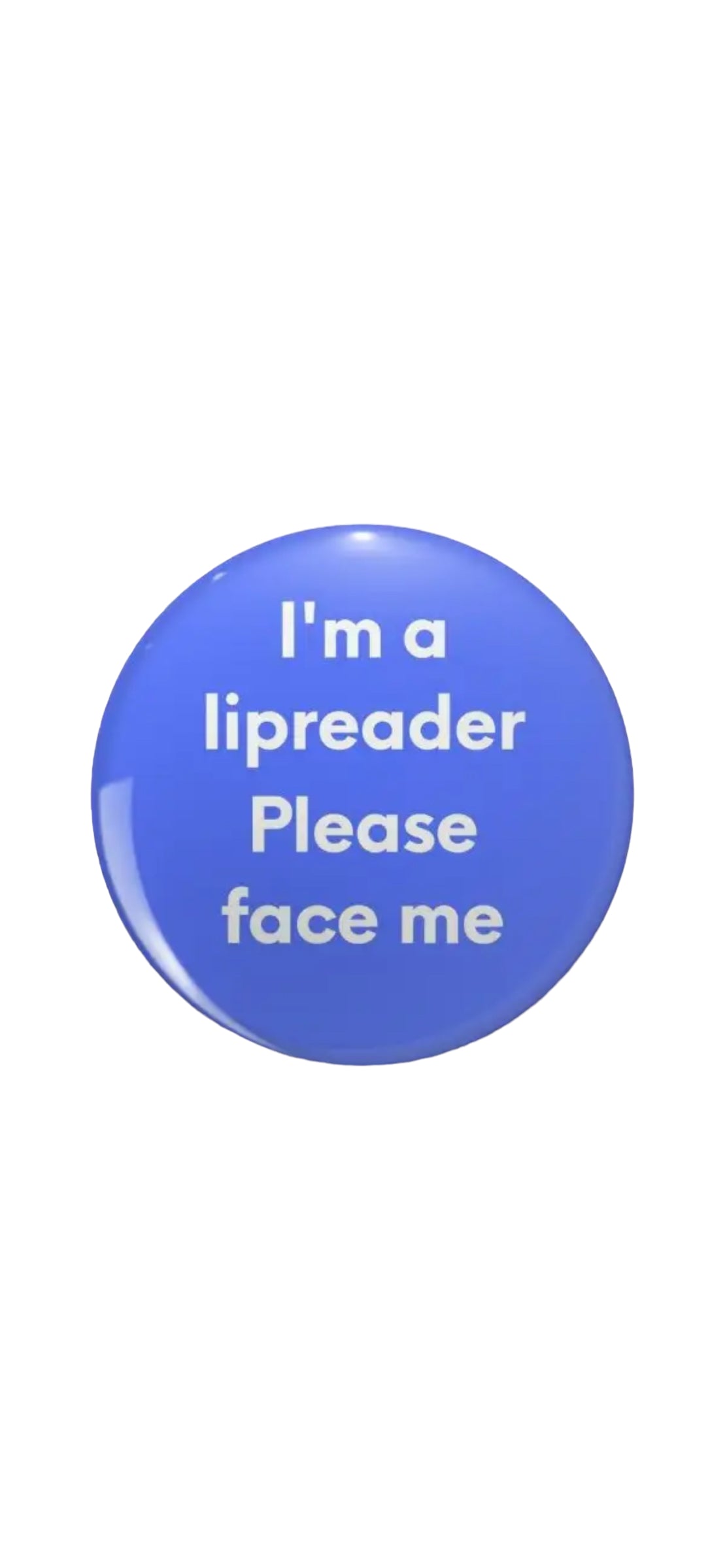 Pin Series — ‘Deaf / Hard of Hearing — Lip Reading’