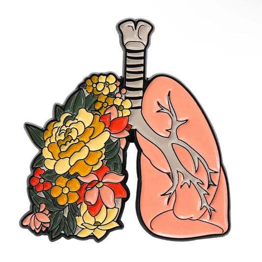 Pin —  Lungs (floral)