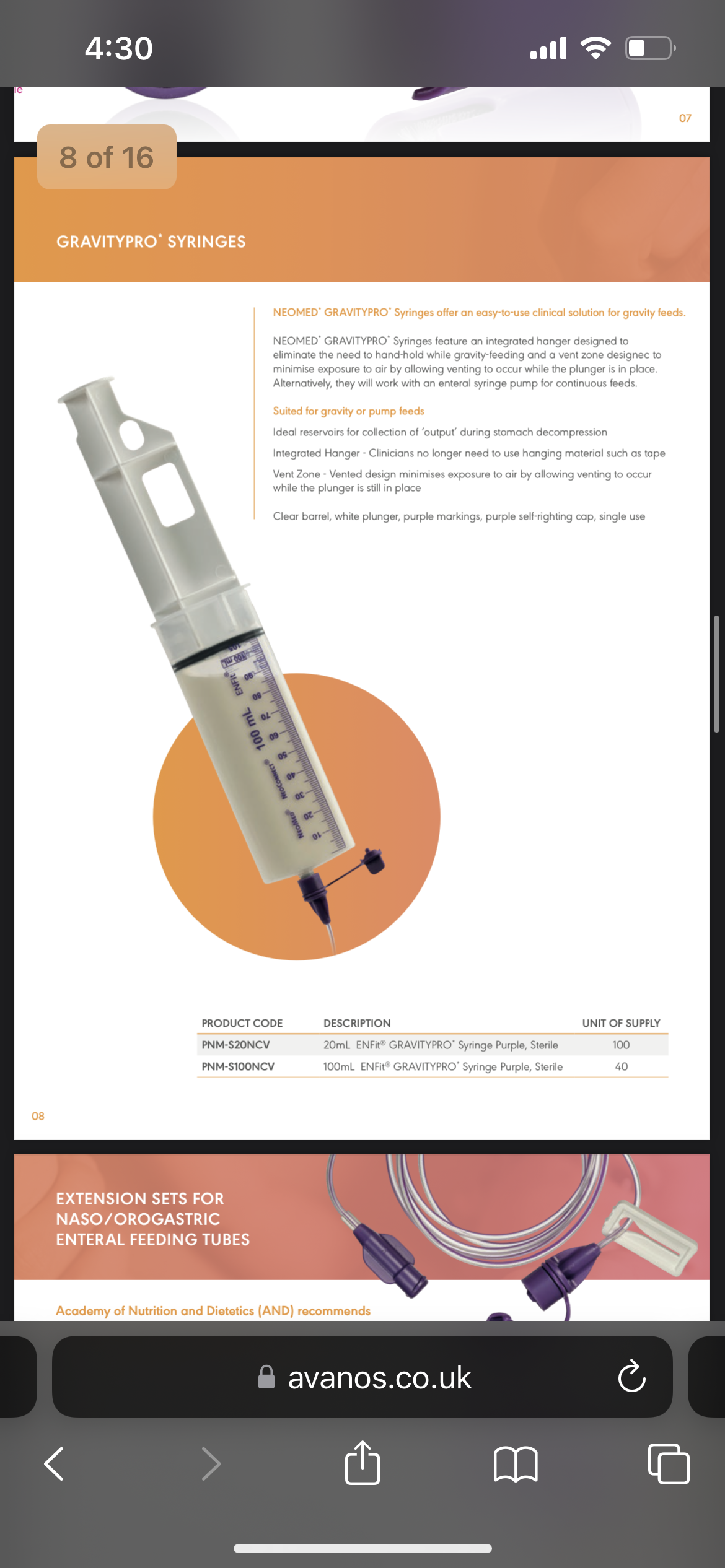 GravityPro Syringes by Avanos (ENFit Compatible)  Kylee & Co   