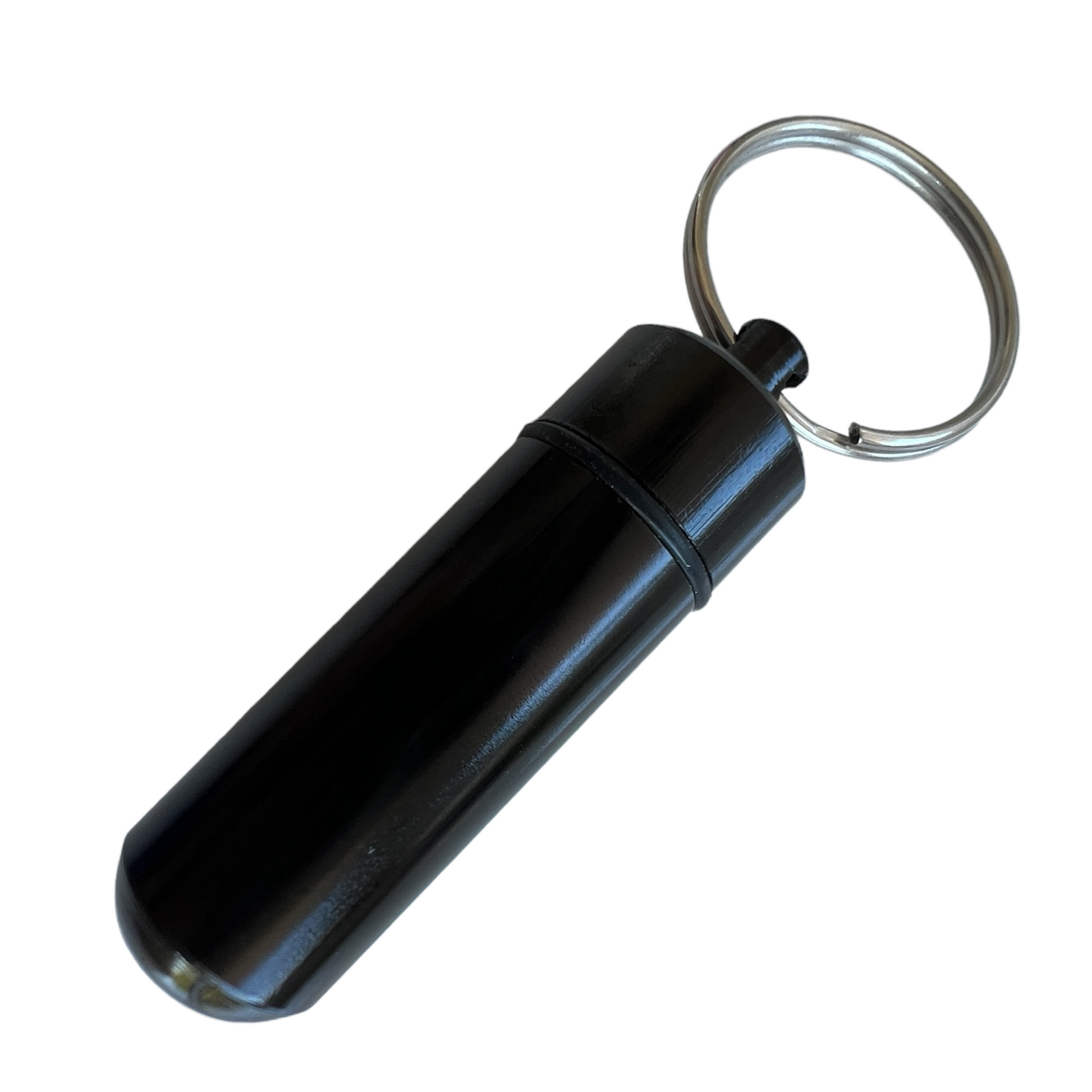 Keyring — Waterproof Aluminium Pill Box Medical SPIRIT SPARKPLUGS Black  
