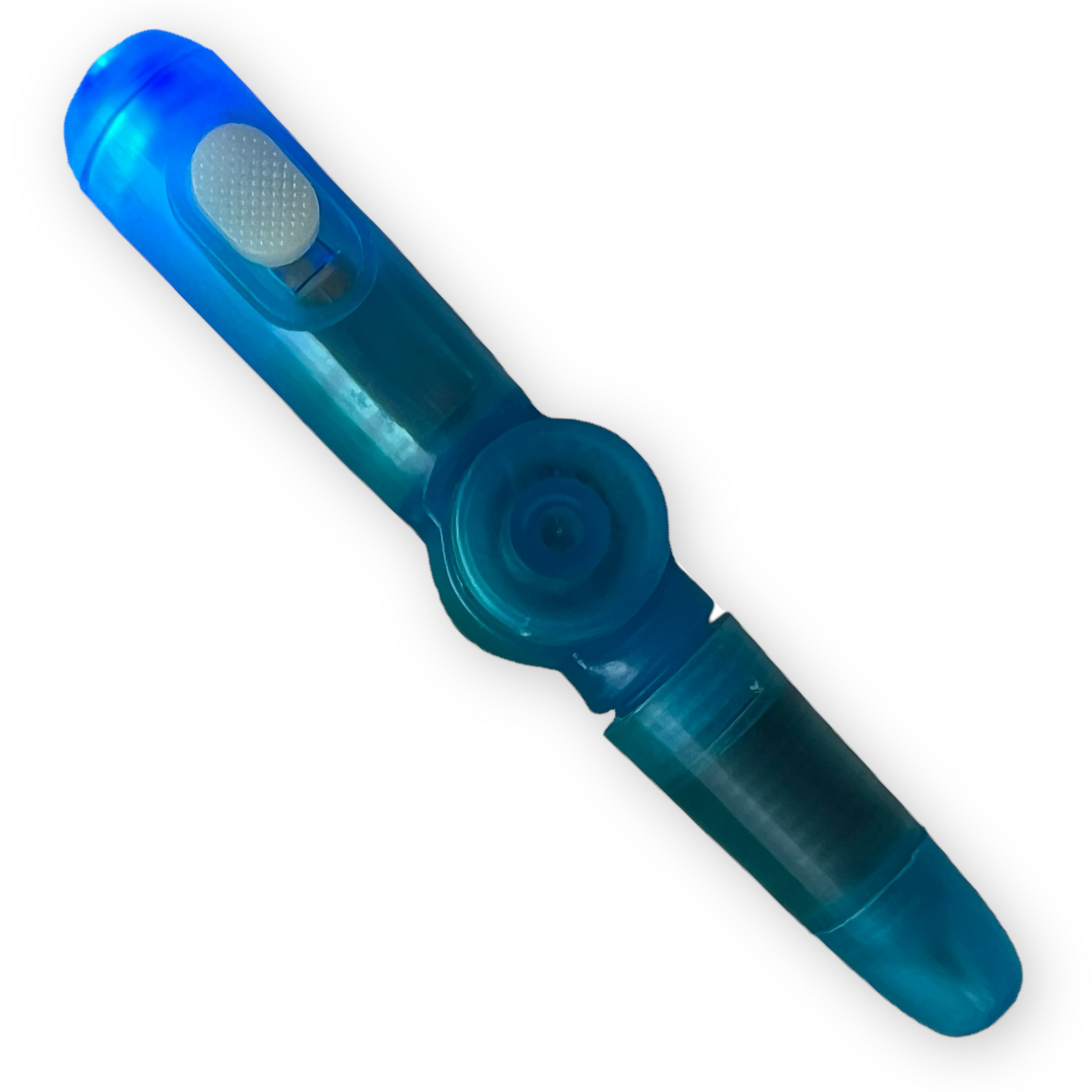 Sensory Light Up Spin Pen  SPIRIT SPARKPLUGS Blue  