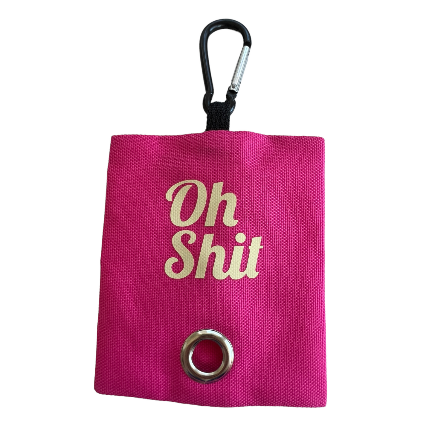 “Oh Sh*t” Rubbish Bag Dispenser Pet Waste Bag Dispensers & Holders SPIRIT SPARKPLUGS Pink  