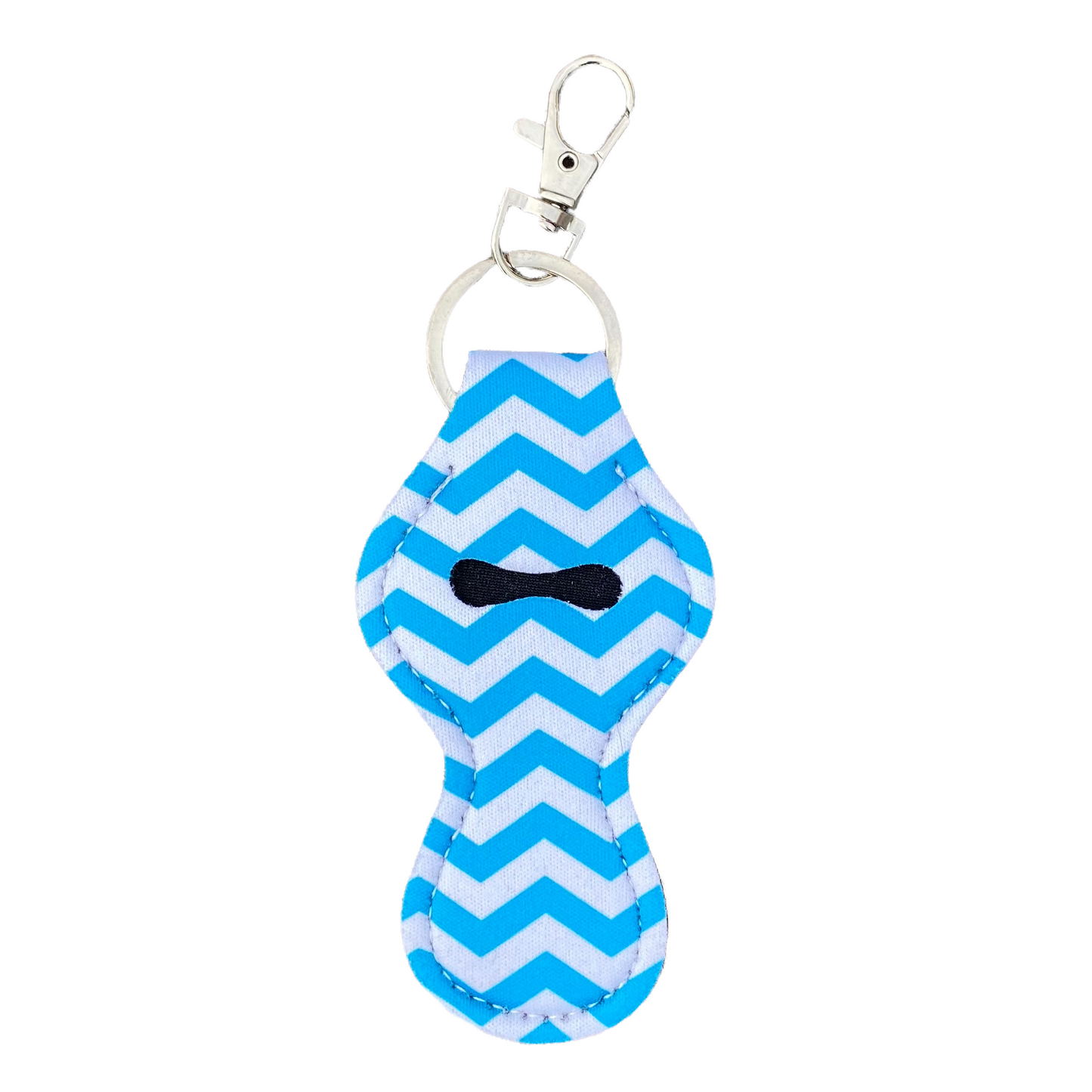 Keyring — Lipstick/Chapstick Holder Keychains SPIRIT SPARKPLUGS Blue Zigzag  