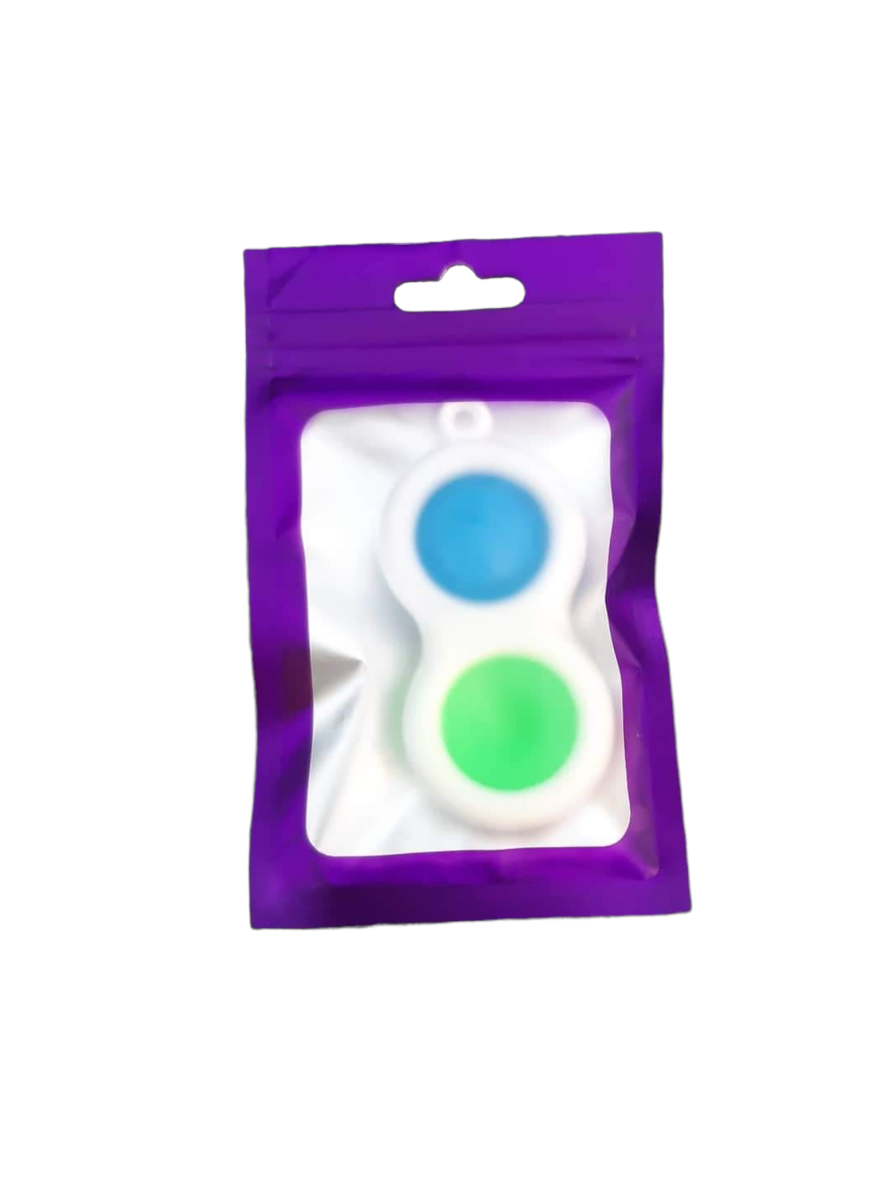 Fidget Toy — Double Popper  — Assorted Colours  SPIRIT SPARKPLUGS Blue + Green  