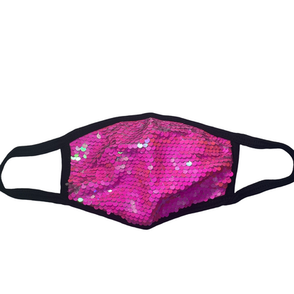 Adult Reusable Fabric Sequin Mask Mask SPIRIT SPARKPLUGS   