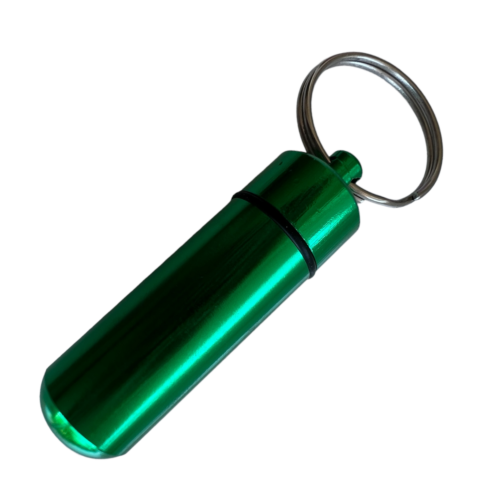 Keyring — Waterproof Aluminium Pill Box Medical SPIRIT SPARKPLUGS Green  