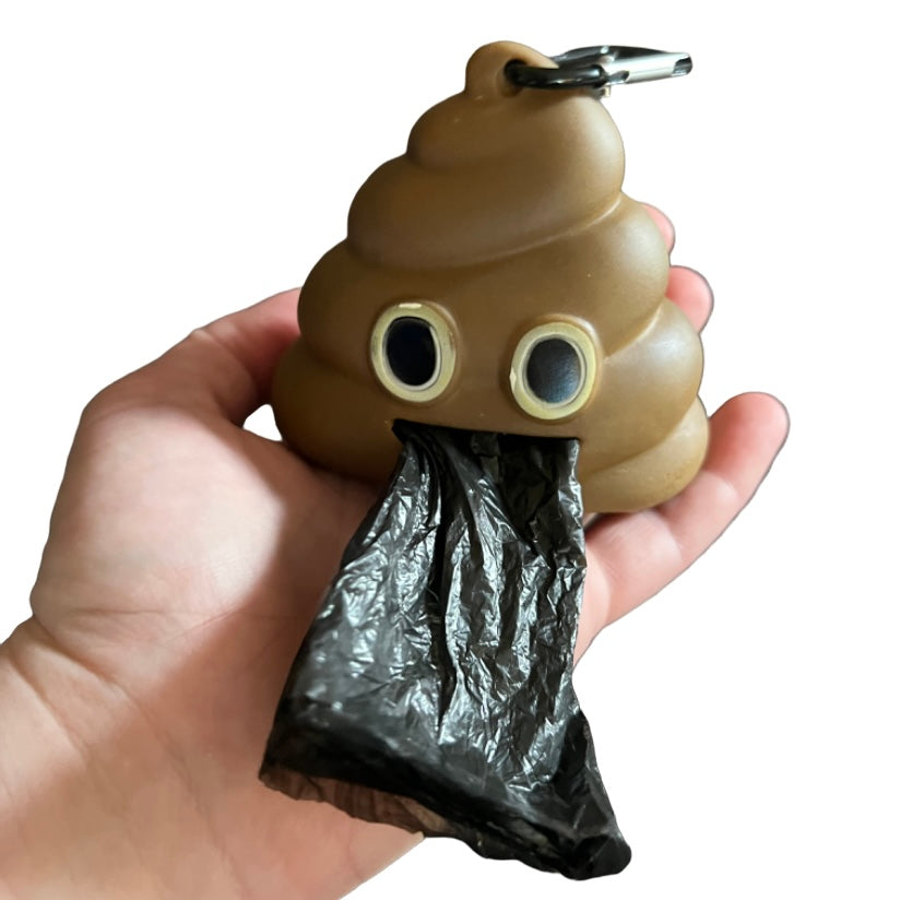 Poop Emoji Rubbish Bag Dispenser Pet Waste Bag Dispensers & Holders SPIRIT SPARKPLUGS   