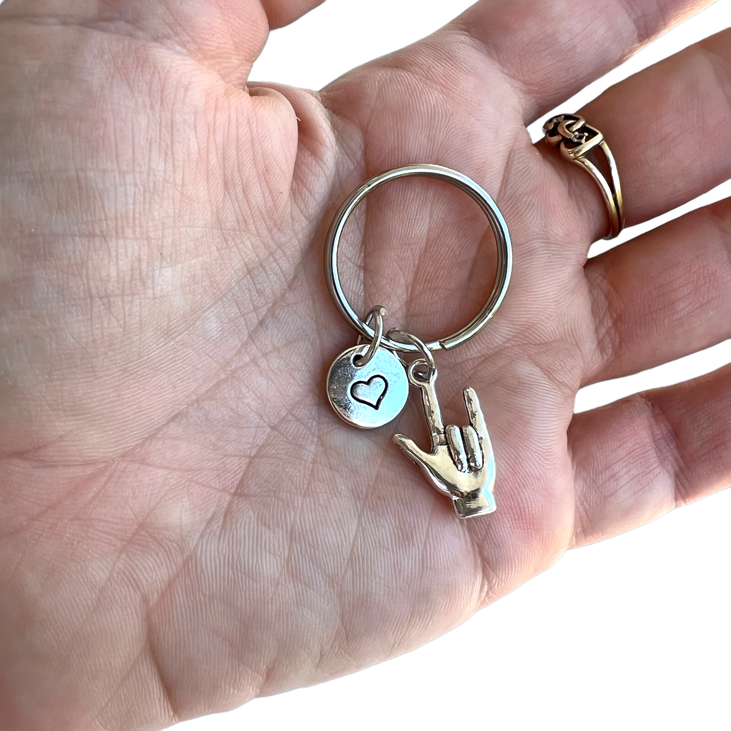 Keyring — NZSL “I Love You”