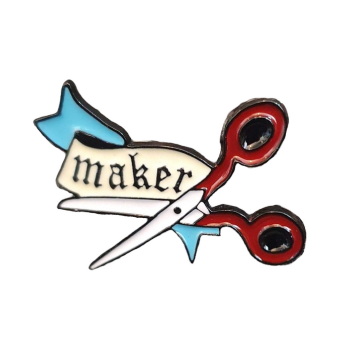 Pin — Scissors (Cartoon Banner ‘Maker’)