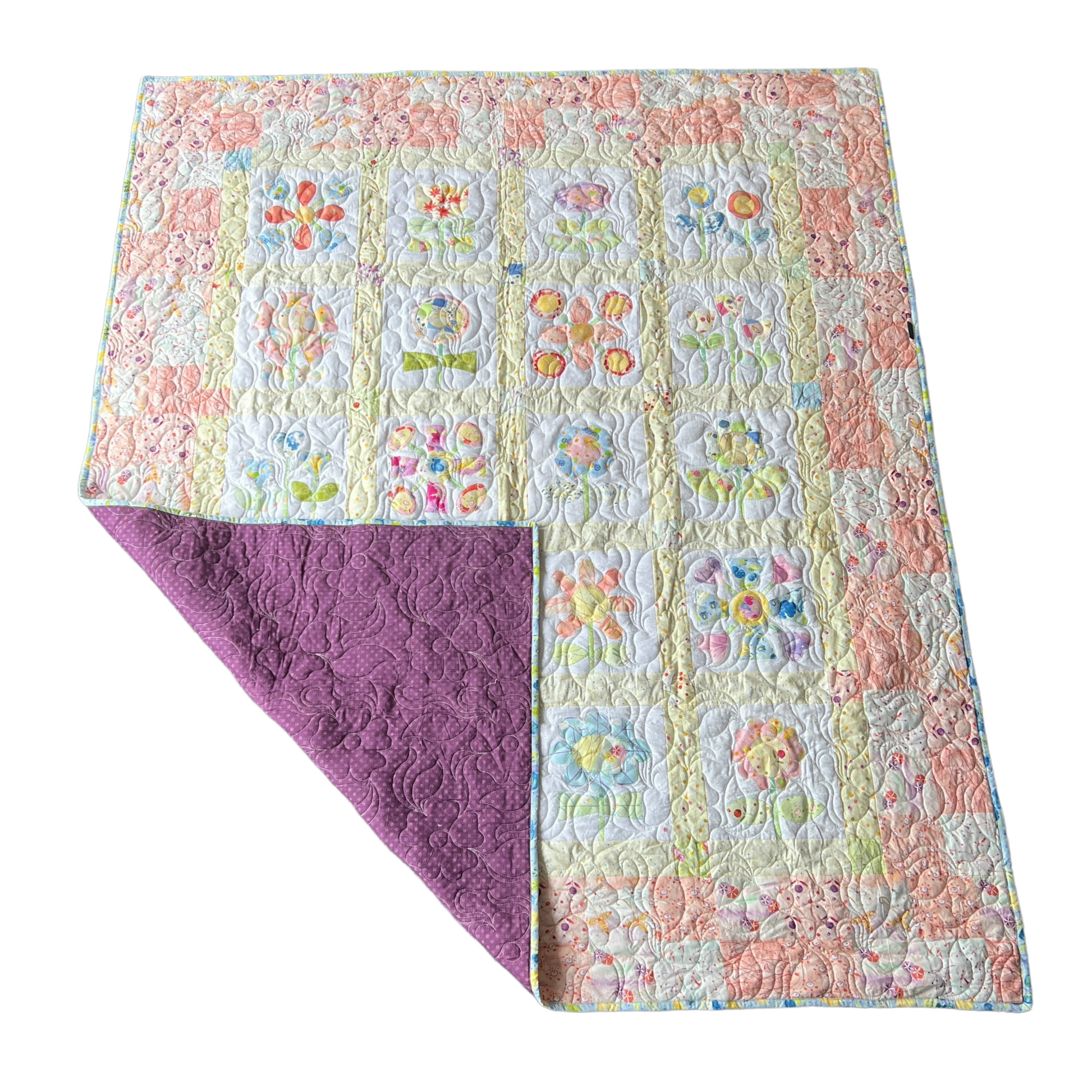 Quilt — Floral, Single Bed Quilt Baby & Toddler Car Seat Accessories Splash Quilting Single quilt  