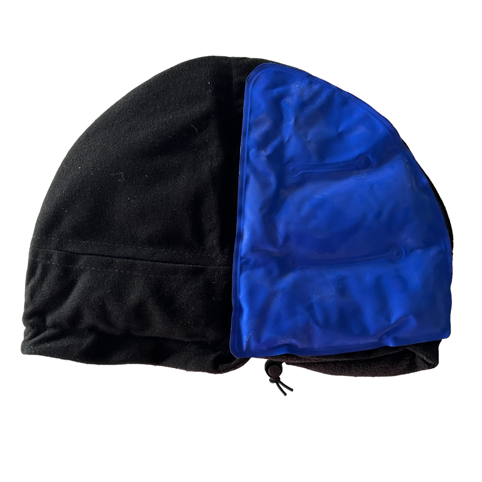 Fleece Lined Ice Pack Cap, Headache Relief Medical SPIRIT SPARKPLUGS Black  