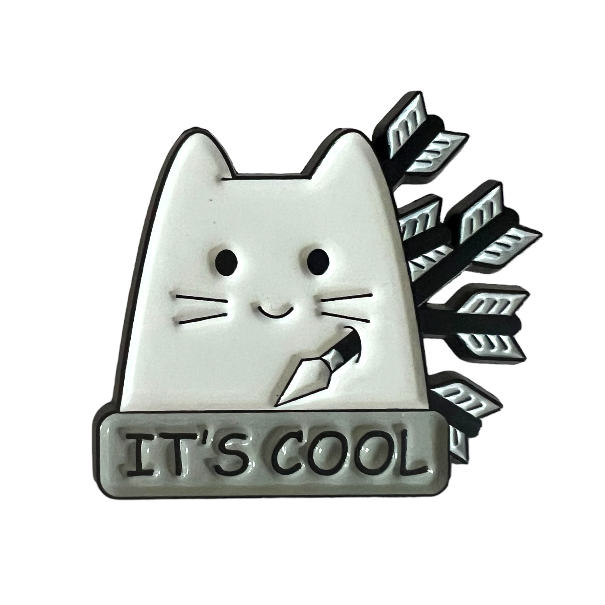 Pin — Cats Dark Humour Series  SPIRIT SPARKPLUGS ‘It’s Cool’  