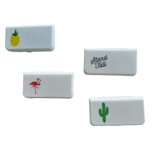 Mini Pill Boxes Travel  SPIRIT SPARKPLUGS Set of 4  