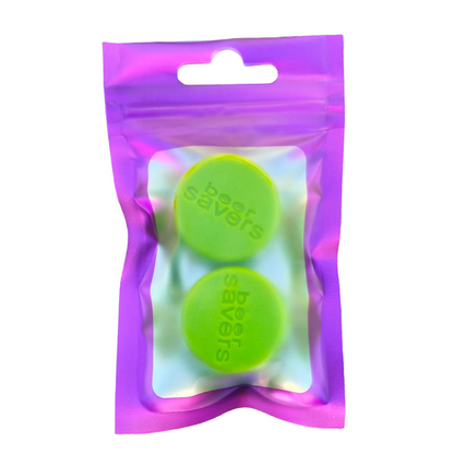 “Beer Saver” Reusable Bottle Caps  SPIRIT SPARKPLUGS Green  