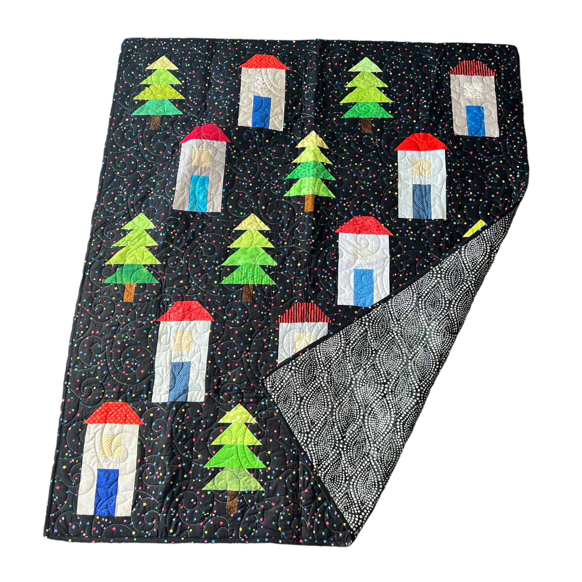 Quilt — Christmas Tree, Cot / Lap Size Baby & Toddler Car Seat Accessories Splash Quilting Cot Quilt  