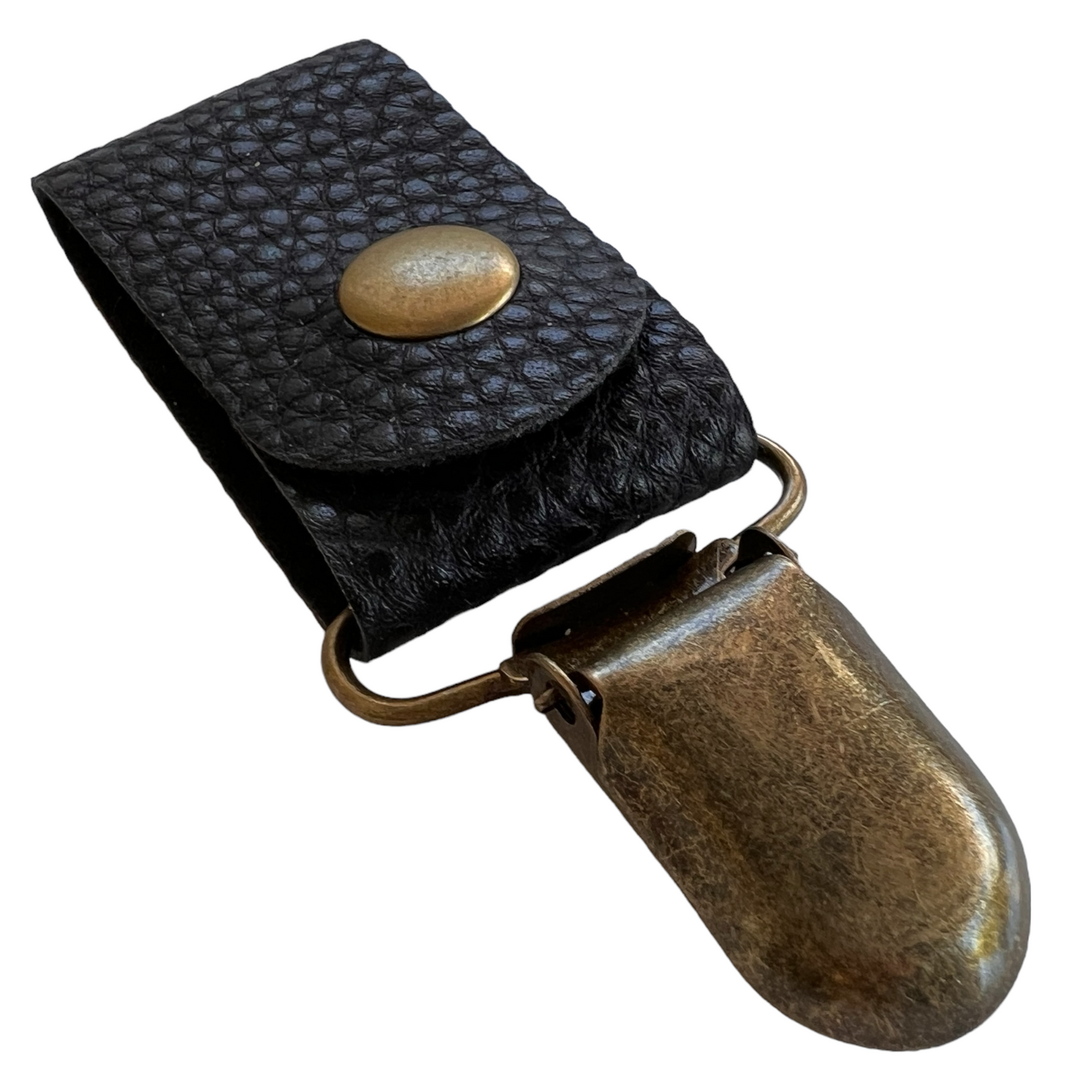 Leather Tubie Clip / Handbag Accessory  SPIRIT SPARKPLUGS   