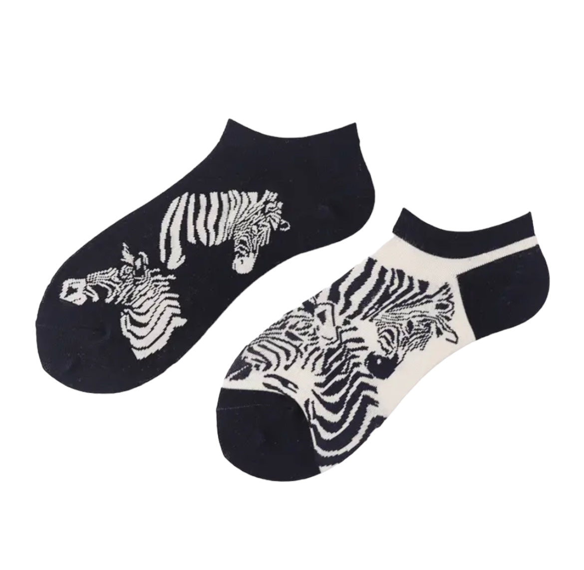 Ankle Socks — Zebra