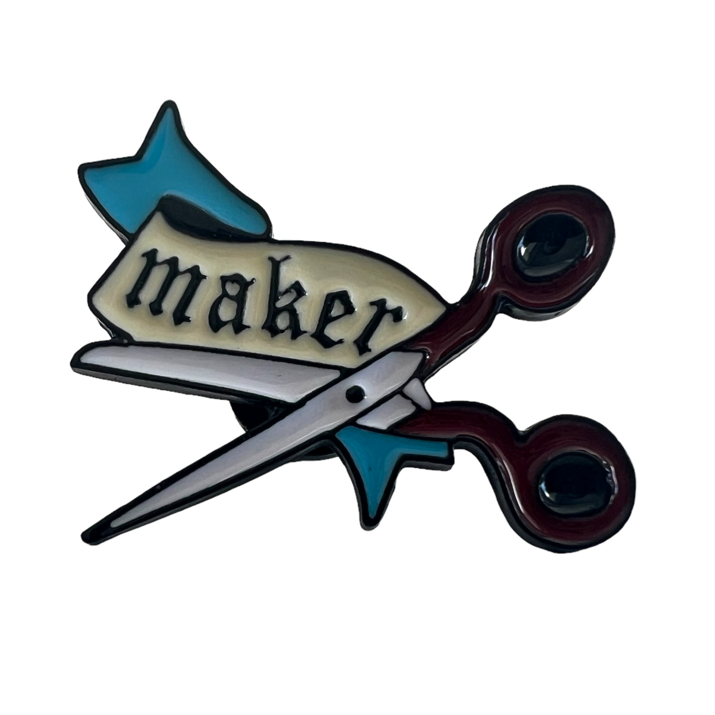 Pin — Scissors (Cartoon Banner ‘Maker’)  SPIRIT SPARKPLUGS   