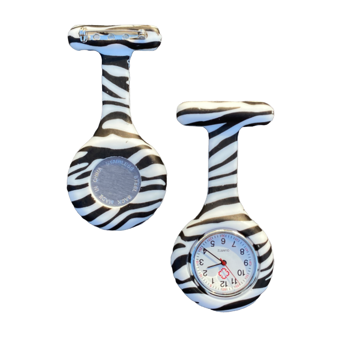 Zebra Nurse Watch — Badge Watches SPIRIT SPARKPLUGS   