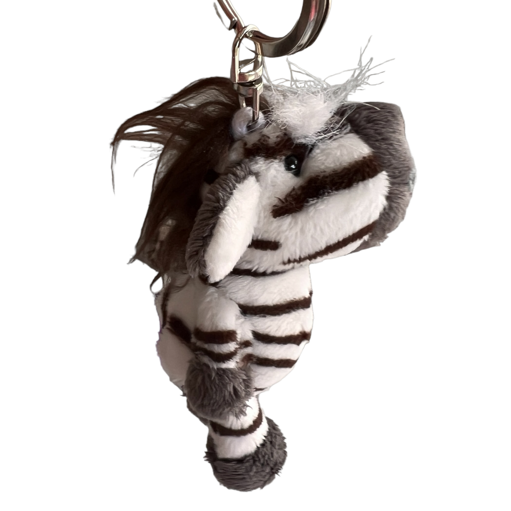 Plush Keyring — Zebra Keychains SPIRIT SPARKPLUGS   