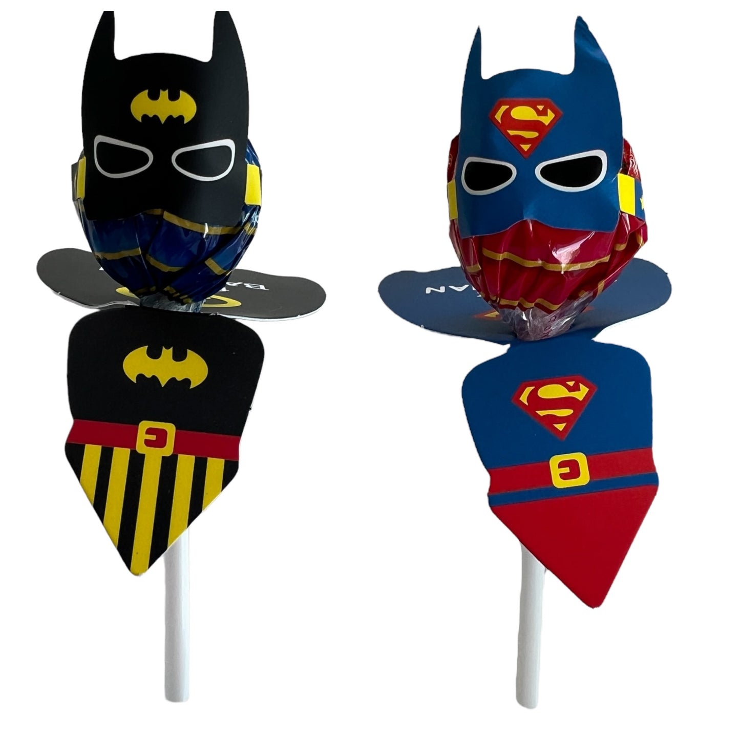 Kids Lollipop Cartoon Figurines Party Favors SPIRIT SPARKPLUGS Assorted Figurines (Super Hero)  